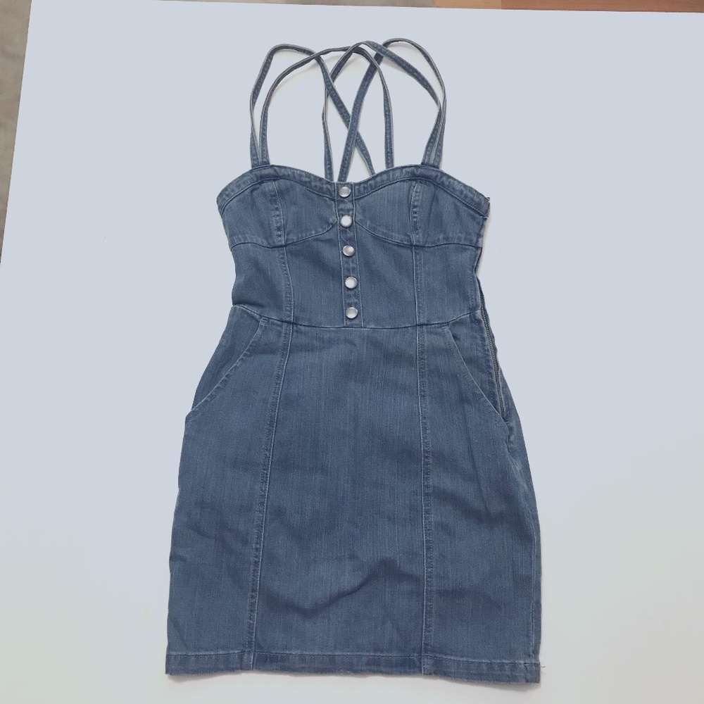 H&M DENIM DRESS SIZE4